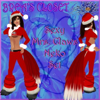 Second Life Marketplace - Brea's Sexy Mrs. Claus Neko